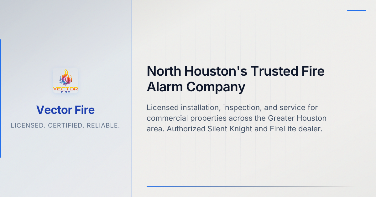 Fire alarm system in a Houston restaurant kitchen